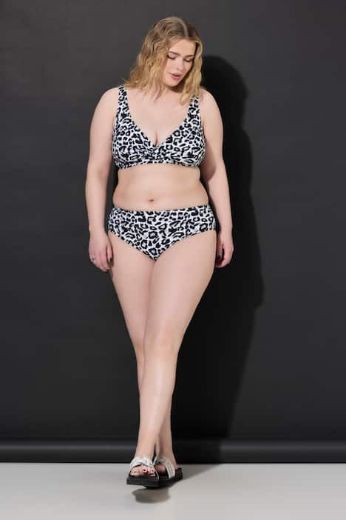 Plus size veliki brojevi Kupaći kostim   gornji dio s uzorkom leoparda za punije
