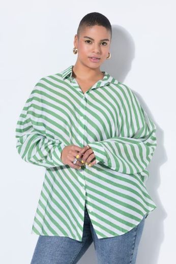 Plus size veliki brojevi Košulja dugih rukava šireg kroja za punije