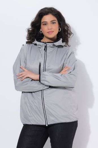 Plus size veliki brojevi Jakna dvostrana s kapuljačom za punije