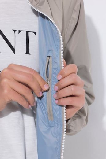 Plus size veliki brojevi Jakna dvostrana s kapuljačom za punije