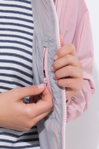 Plus size veliki brojevi Jakna dvostrana s kapuljačom za punije