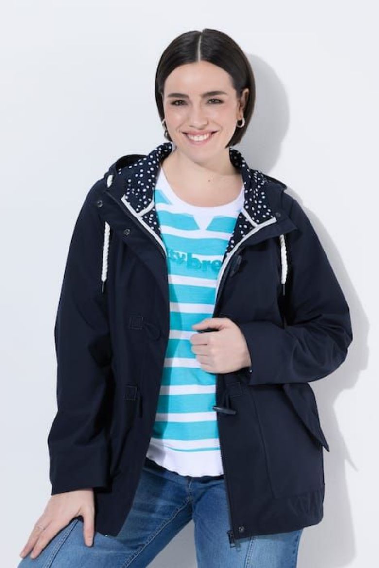 Plus size veliki brojevi Jakna vodoodbojna s kopčama za punije