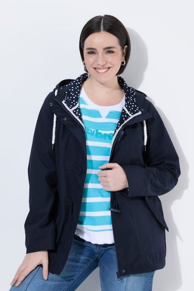 Veliki brojevi Jakna vodoodbojna s kopčama moda za punije