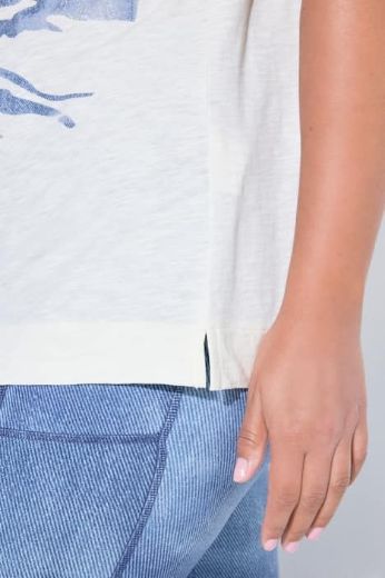 Plus size veliki brojevi Majica 1/2 rukava okruglog izreza za punije