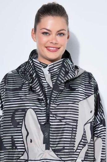 Plus size veliki brojevi Kabanica dugih rukava s kapuljačom za punije