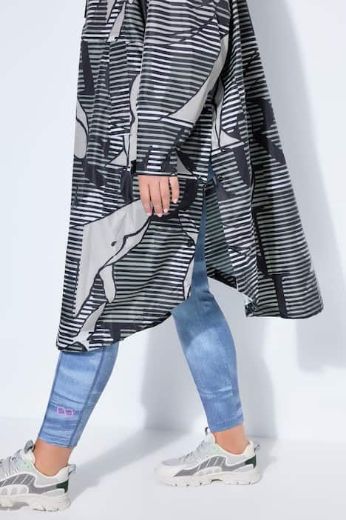 Plus size veliki brojevi Kabanica dugih rukava s kapuljačom za punije