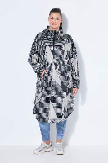 Plus size veliki brojevi Kabanica dugih rukava s kapuljačom za punije