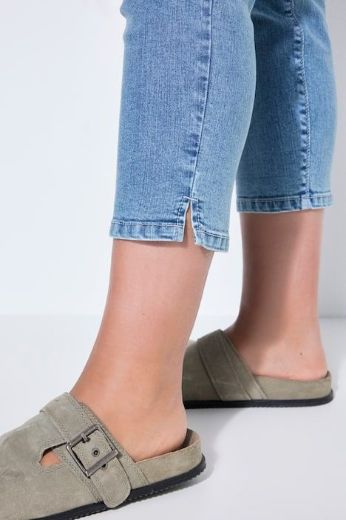 Plus size veliki brojevi Hlače dugih nogavica povišenog struka traper za punije