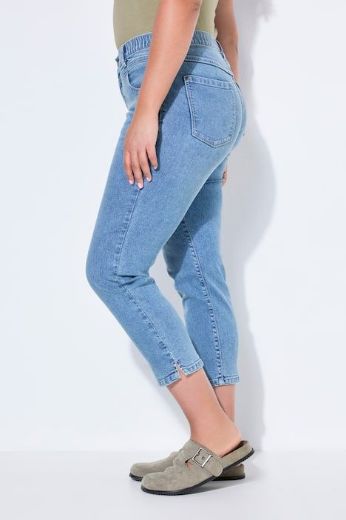 Plus size veliki brojevi Hlače dugih nogavica povišenog struka traper za punije