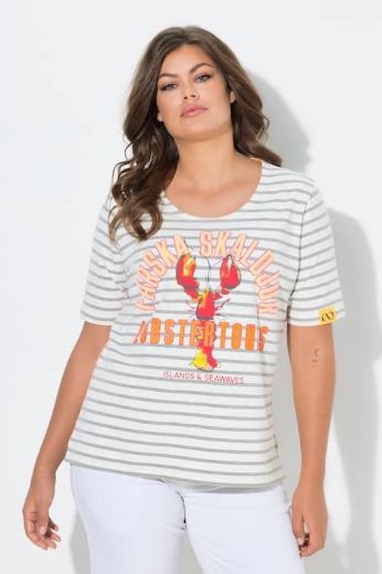 Plus size veliki brojevi Majica 1/2 rukava okruglog izreza za punije