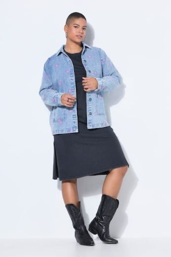 Plus size veliki brojevi Jakna traper za punije