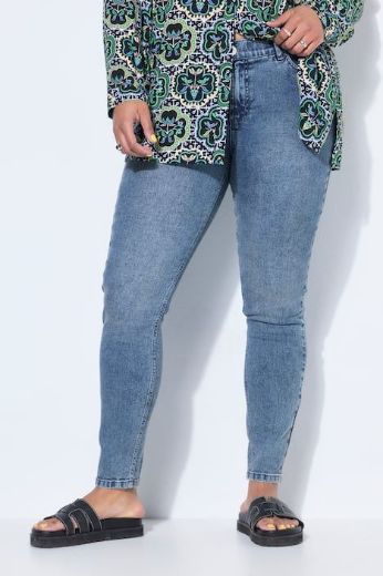 Plus size veliki brojevi Hlače dugih uskih nogavica traper za punije