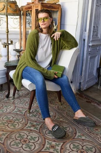 Plus size veliki brojevi Kardigan dugih rukava za punije