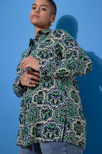 Plus size veliki brojevi Košulja dugih rukava ravnog kroja za punije