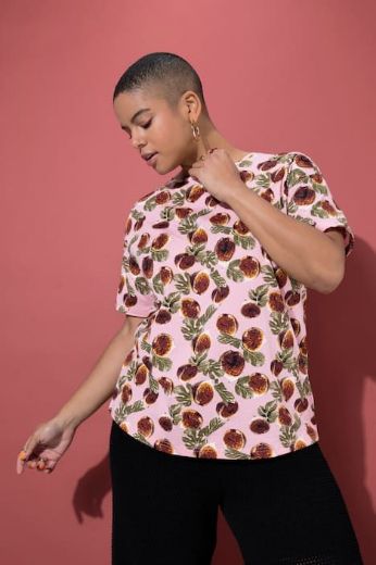 Plus size veliki brojevi Majica kratkih rukava šireg kroja za punije