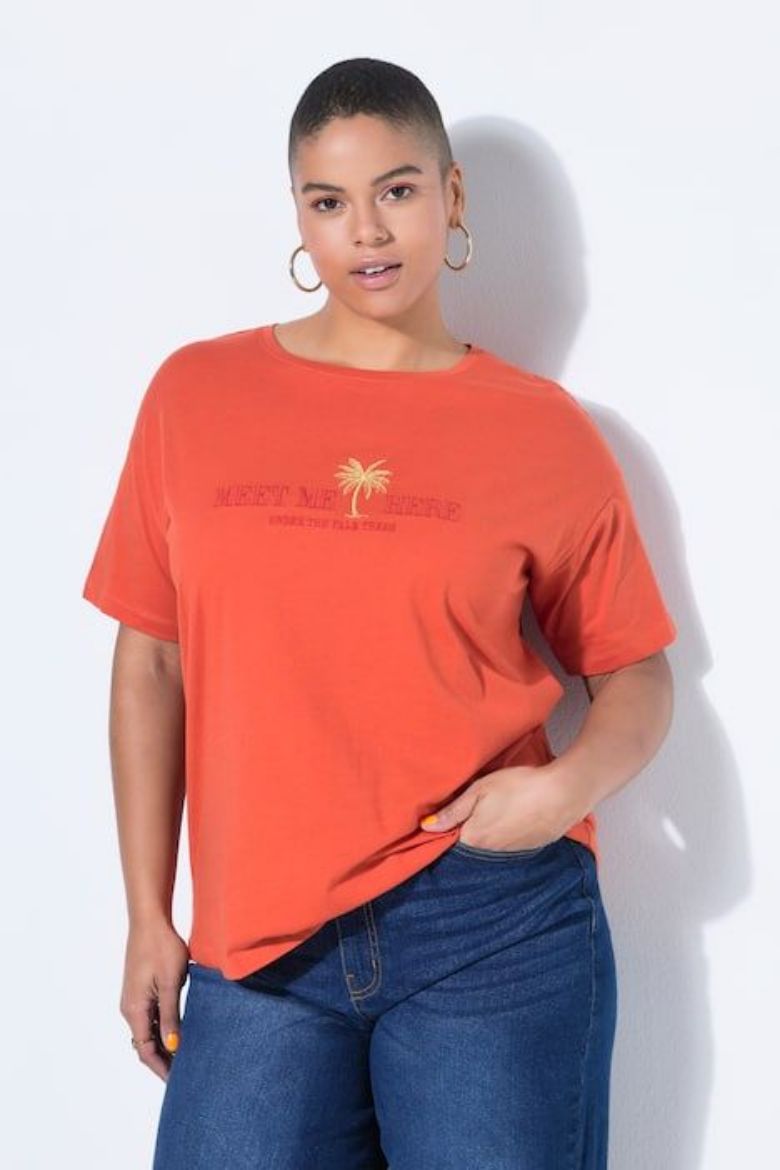 Plus size veliki brojevi Majica kratkih rukava šireg kroja za punije