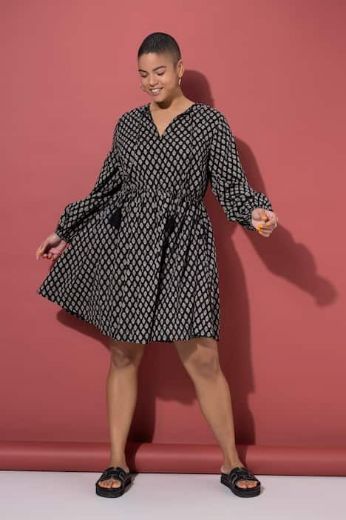 Plus size veliki brojevi Haljina dugih rukava za punije