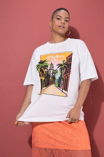 Plus size veliki brojevi Majica kratkih rukava šireg kroja za punije