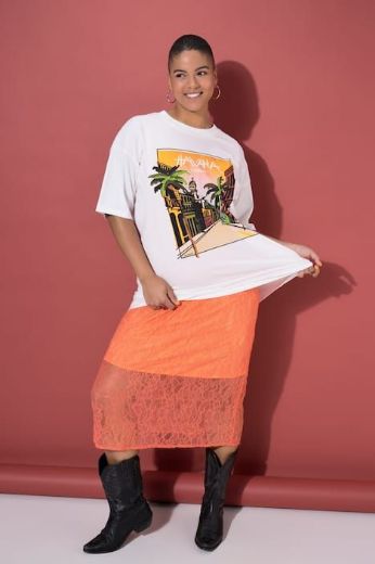 Plus size veliki brojevi Majica kratkih rukava šireg kroja za punije