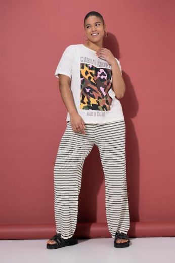 Plus size veliki brojevi Majica kratkih rukava šireg kroja za punije