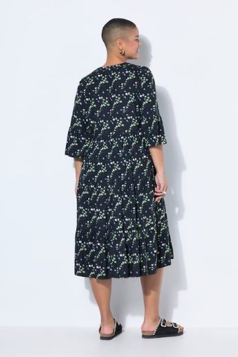 Plus size veliki brojevi Haljina dugih rukava A kroja za punije