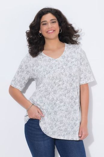 Plus size veliki brojevi Majica kratkih rukava A kroja za punije