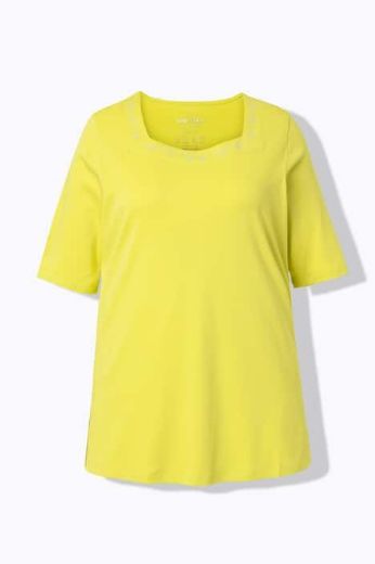 Plus size veliki brojevi Majica kratkih rukava V izreza pamučna za punije