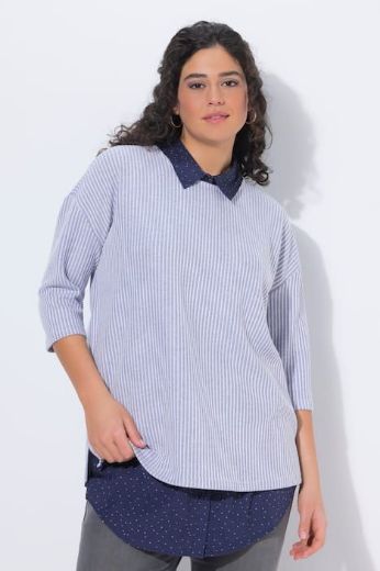 Plus size veliki brojevi Bluza skraćeni model za slojevito oblaćenje za punije