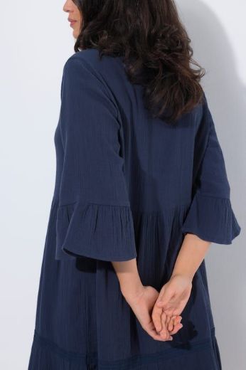 Plus size veliki brojevi Haljina 3/4 rukava A kroja za punije