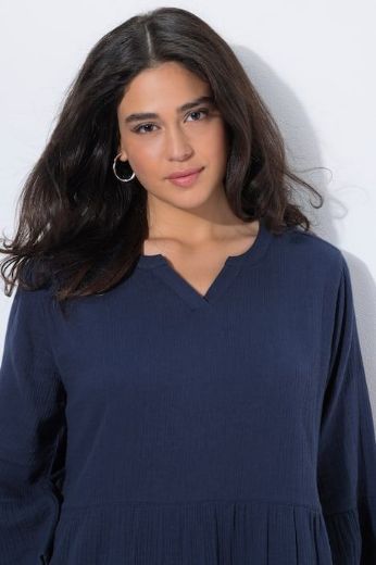 Plus size veliki brojevi Haljina 3/4 rukava A kroja za punije