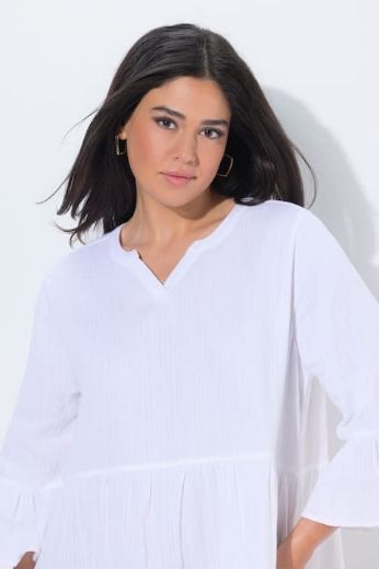 Plus size veliki brojevi Haljina 3/4 rukava A kroja za punije