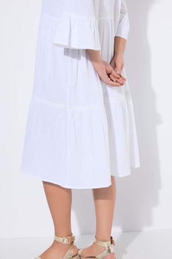 Plus size veliki brojevi Haljina 3/4 rukava A kroja za punije