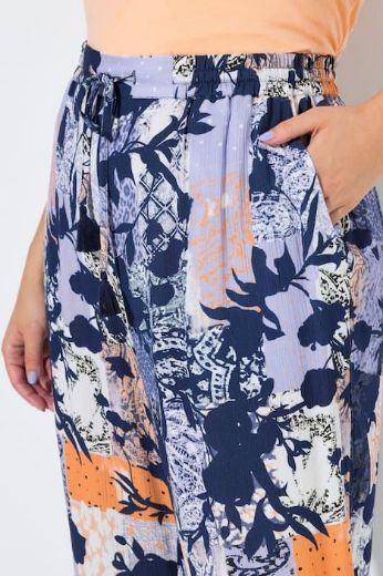 Plus size veliki brojevi Hlače širokih nogavica elastičnog struka za punije