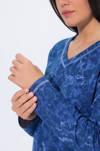 Plus size veliki brojevi Majica dugih rukava V izrez za punije