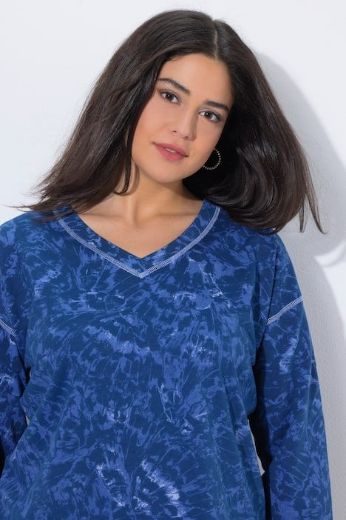 Plus size veliki brojevi Majica dugih rukava V izrez za punije