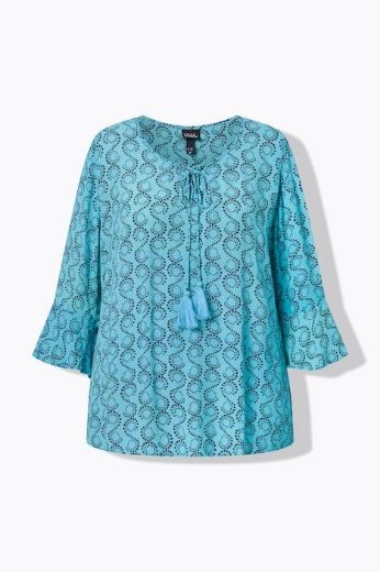 Plus size veliki brojevi Bluza 3/4 rukava A kroja za punije