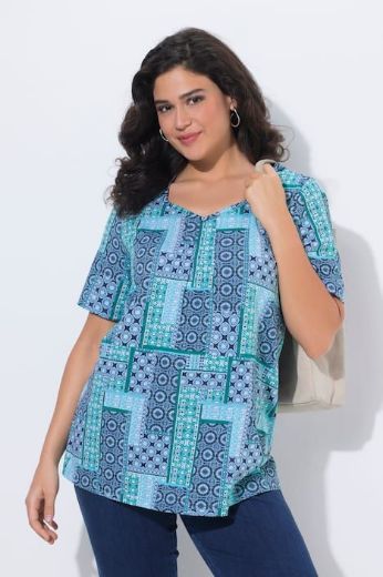 Plus size veliki brojevi Majica kratkih rukava A kroja za punije