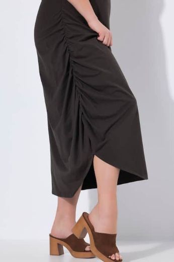 Plus size veliki brojevi Haljina maxi kratkih rukava za punije