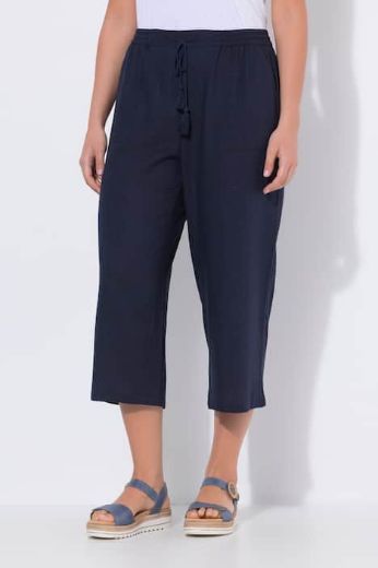 Plus size veliki brojevi Hlače širokih nogavica elastičnog struka za punije