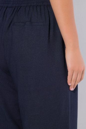 Plus size veliki brojevi Hlače širokih nogavica elastičnog struka za punije