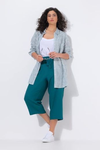 Plus size veliki brojevi Hlače širokih nogavica elastičnog struka za punije