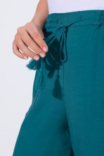 Plus size veliki brojevi Hlače širokih nogavica elastičnog struka za punije