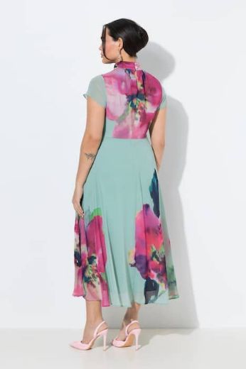 Plus size veliki brojevi Haljina maxi bez rukava s kragnom za punije