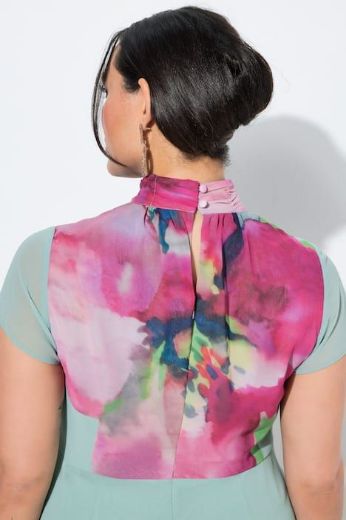 Plus size veliki brojevi Haljina maxi bez rukava s kragnom za punije