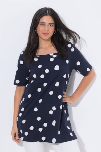 Plus size veliki brojevi Majica kratkih rukava dužeg kroja za punije