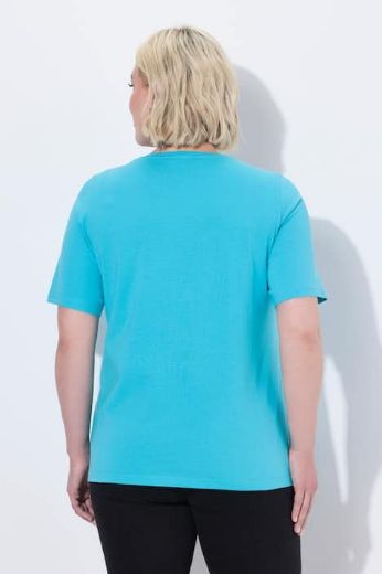 Plus size veliki brojevi Majica kratkih rukava okrulog izreza za punije