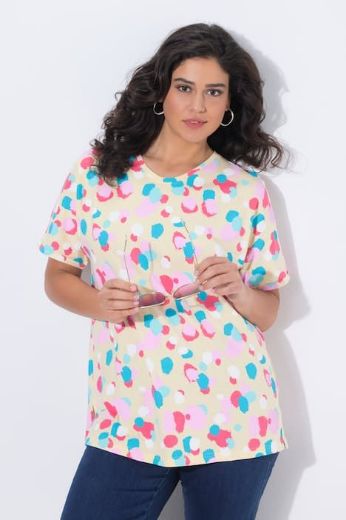 Plus size veliki brojevi Majica kratkih rukava šireg kroja za punije