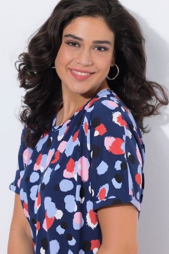 Plus size veliki brojevi Majica kratkih rukava šireg kroja za punije