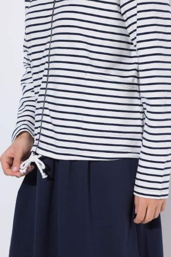 Plus size veliki brojevi Majica dugih rukava s patentnim zatvaračem i kapuljačom za punije