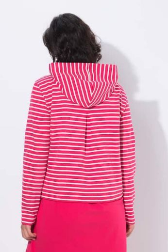 Plus size veliki brojevi Majica dugih rukava s patentnim zatvaračem i kapuljačom za punije